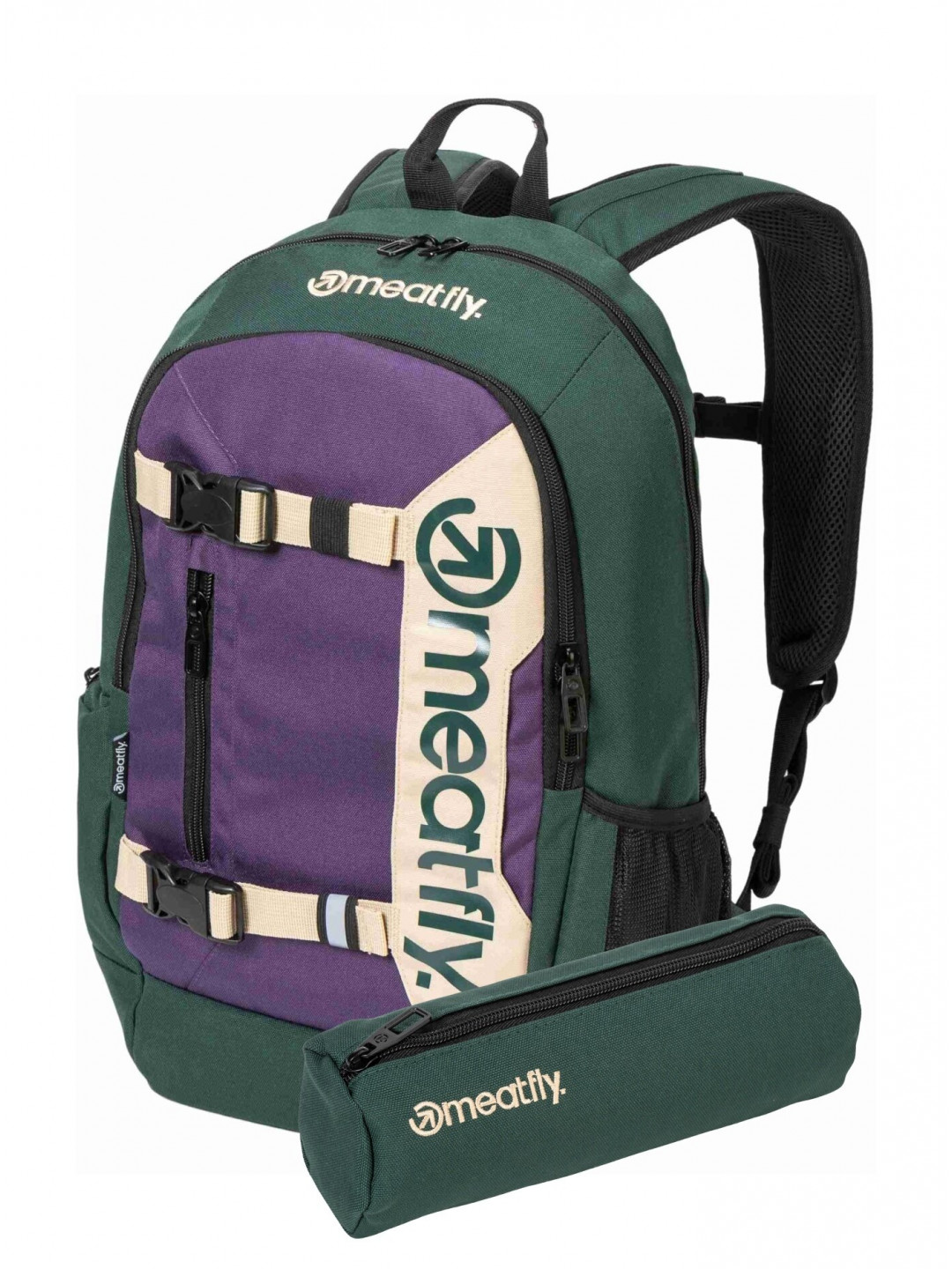 Meatfly batoh Basejumper Botanical Purple 22 L PENÁL ZDARMA Fialová Objem 22 L